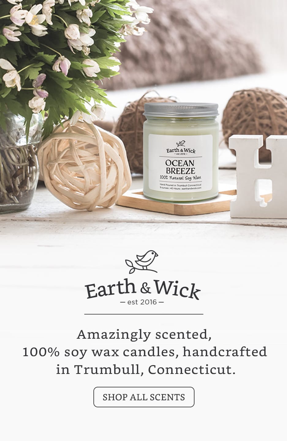 Earth & Wick Lemoncello 100% soy candle
