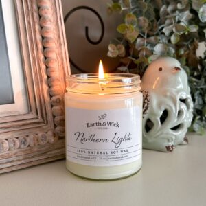Northern Lights candle
