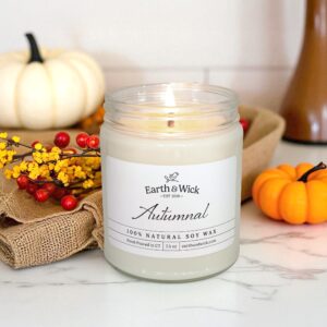 Autumnal candle