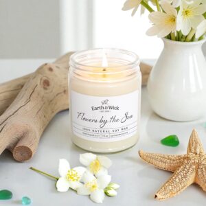Flowers by the Sea candle
