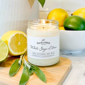 White Sage and Citrus candle