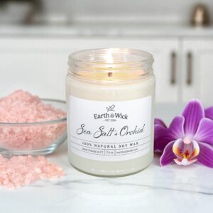 Sea Salt and Orchid candle