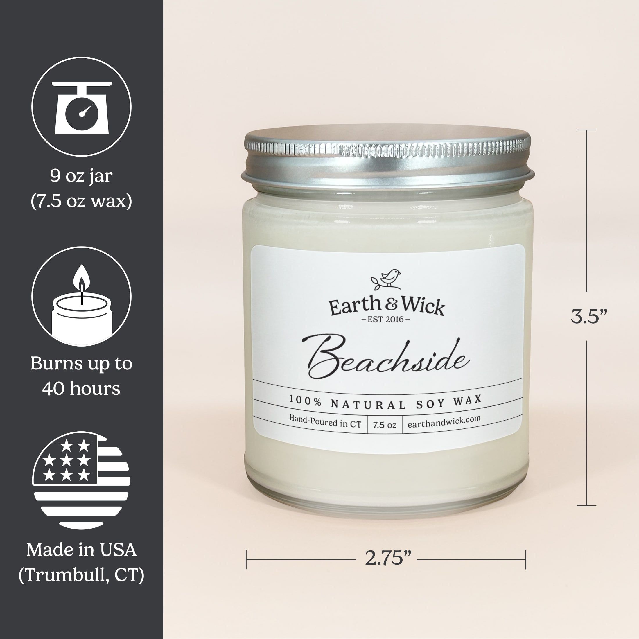 Beachside 100% soy wax candle 6 Beachside 100% soy wax candle - Image 6