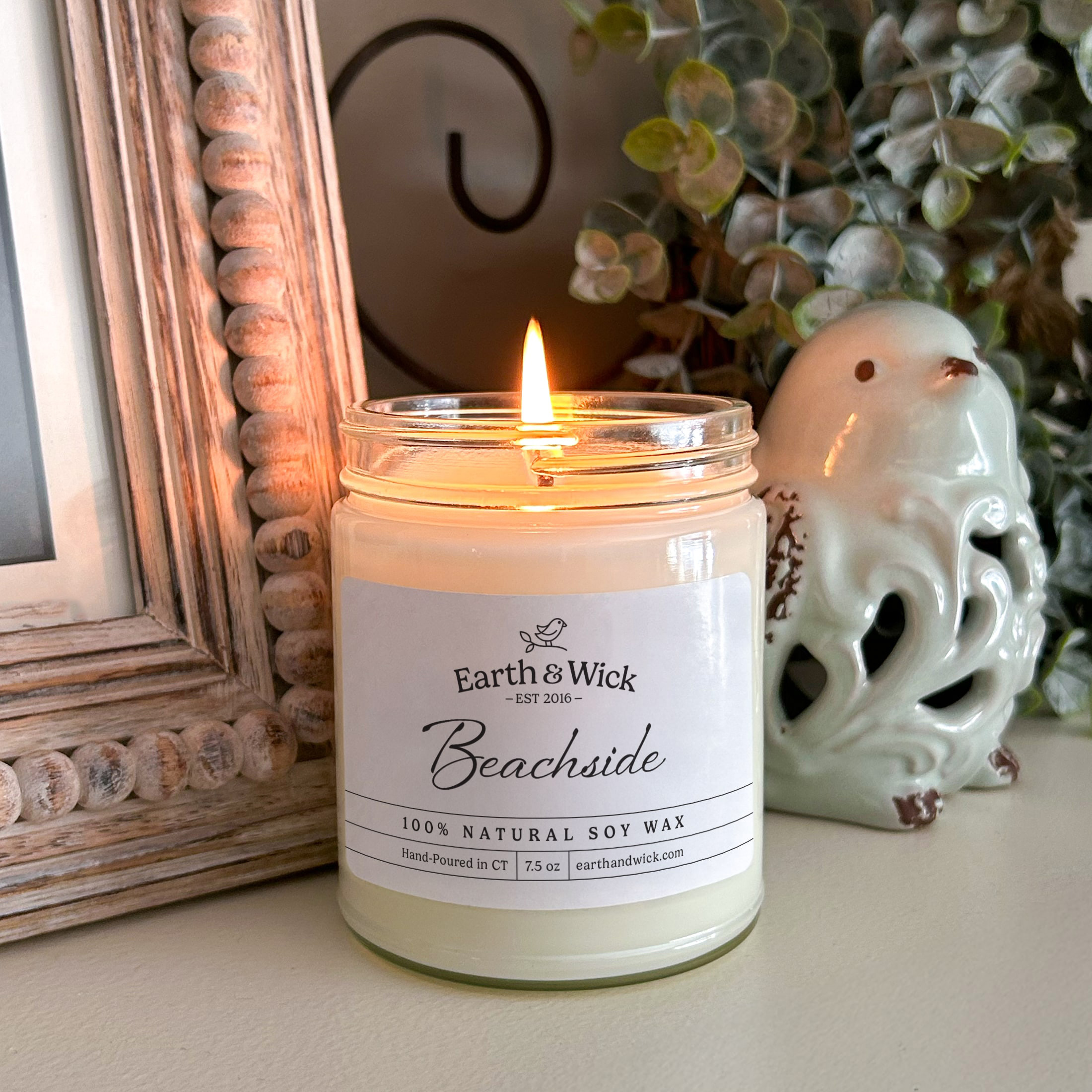 Beachside 100% soy wax candle 4 Beachside 100% soy wax candle - Image 4
